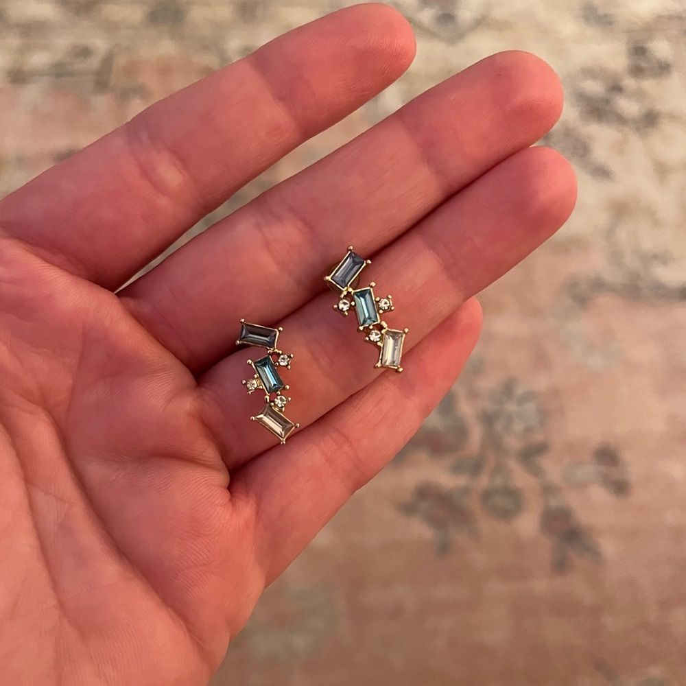Dainty statement stud earrings